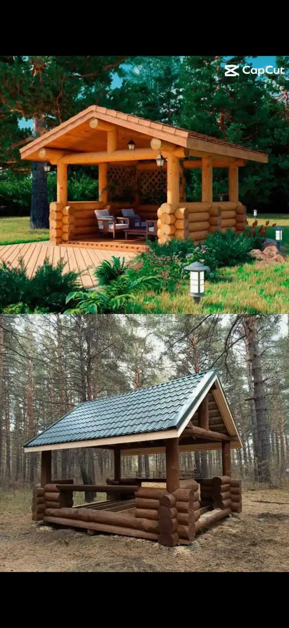 Беседка из бруса и сруб из рубленого бревна ручной работы - Строительство и ремонт (Услуги) в Красноярск