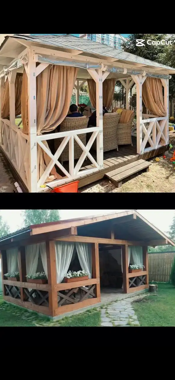 Беседка из бруса и сруб из рубленого бревна ручной работы - Строительство и ремонт (Услуги) в Красноярск