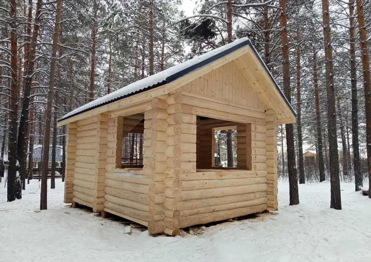 Сруб ручной работы дом-баня диаметр бревна 24/26 см - Дома (Недвижимость) в Красноярск