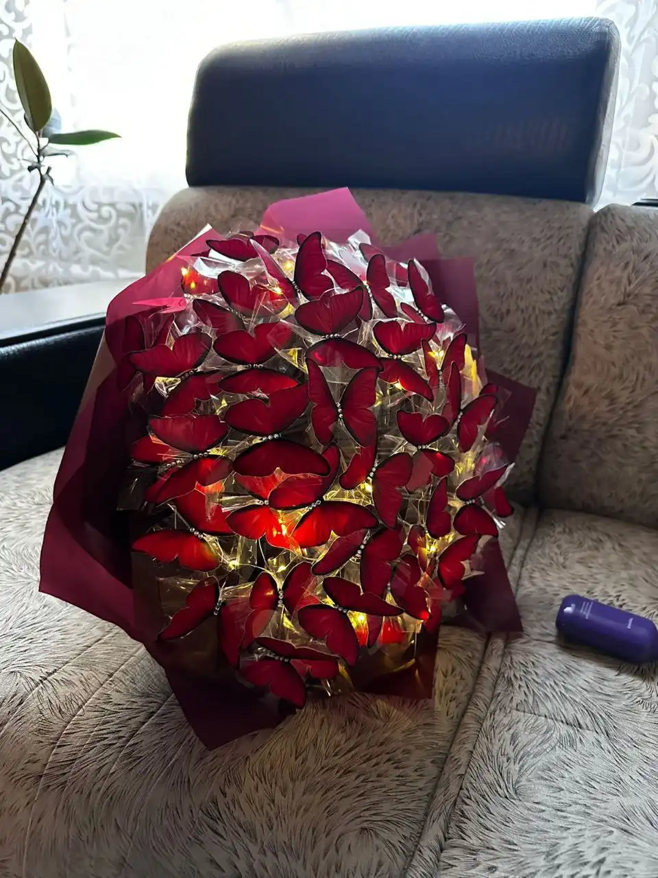 Светящийся букет из бабочек ручной работы - Рукоделие (Хобби и отдых) в Новоаннинский