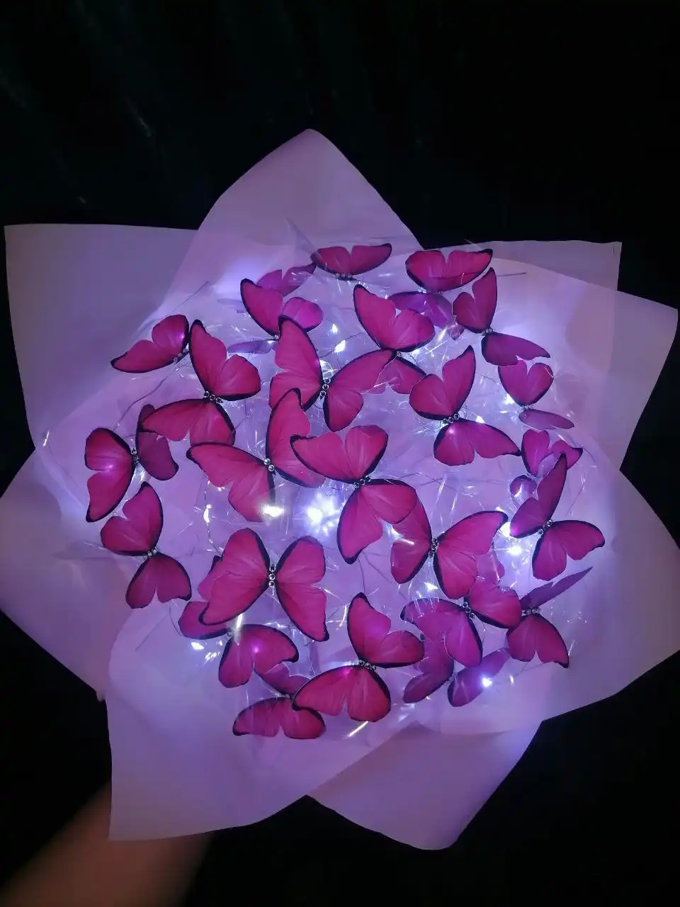 Светящийся букет из бабочек ручной работы - Рукоделие (Хобби и отдых) в Новоаннинский