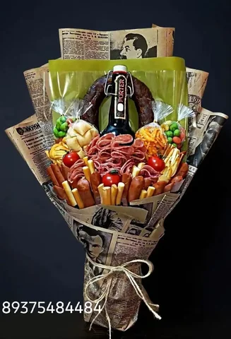 Мужской гастрономический букет с колбасой и сыром - частное объявление в Новоаннинский