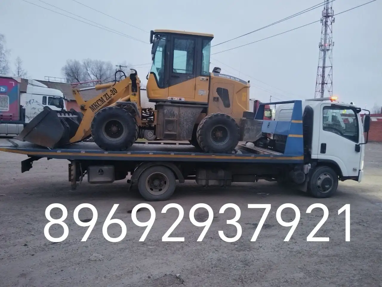 Услуги фронтального погрузчика с ковшом и палетными вилами - Строительные услуги (Услуги) в Новоаннинский