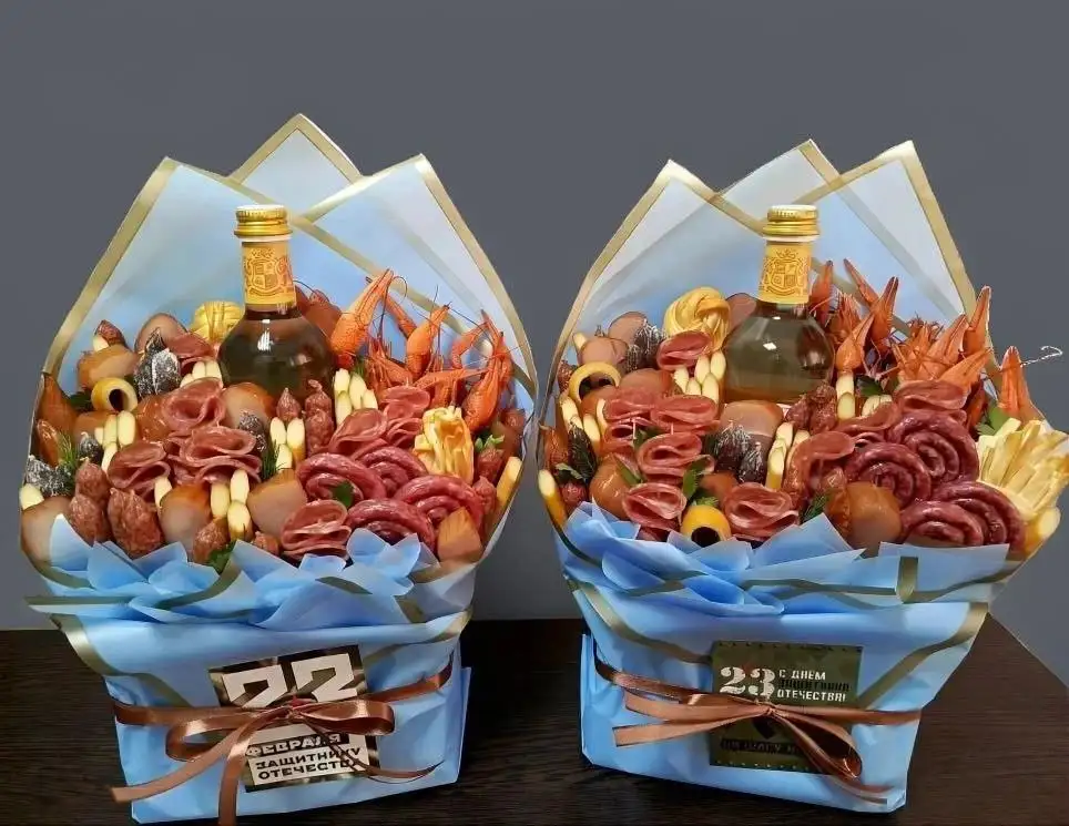 Набор мечты: гастрономический букет из колбасок, сыров и карпаччо - Подарки и сувениры (Хобби и отдых) в Новоаннинский