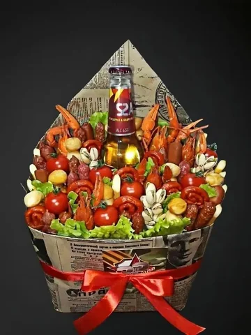 Мужской конверт с раками, колбасками и сырами - Автомобильная электроника в Новоаннинский