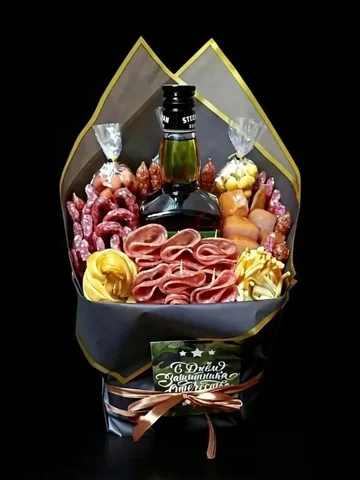 Мужской конверт-букет с гастрономическими изысками - Тара и упаковка в Новоаннинский