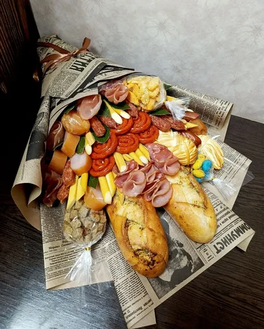 Закусочный букет для настоящего парня - Рекламная продукция в Новоаннинский