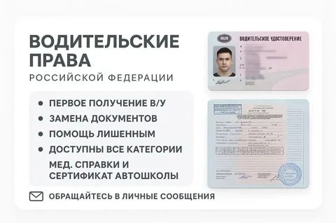 Изготовление водительских удостоверений всех категорий - Услуги в Самара