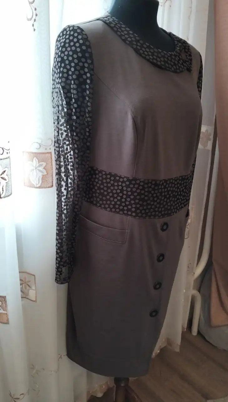 Платье трикотажное second hand размер 54