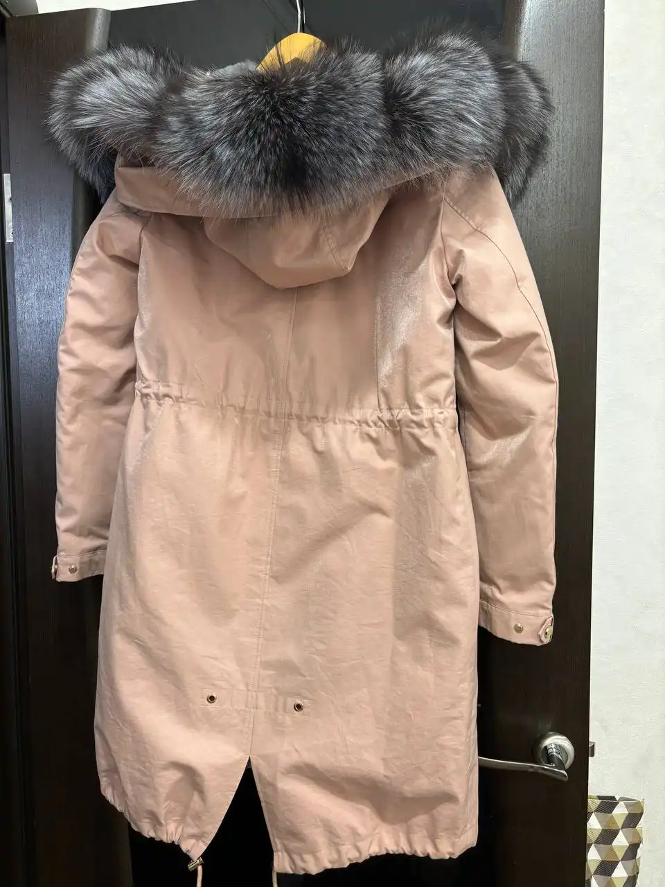 Парка из меха чернобурки и кролика 42-44