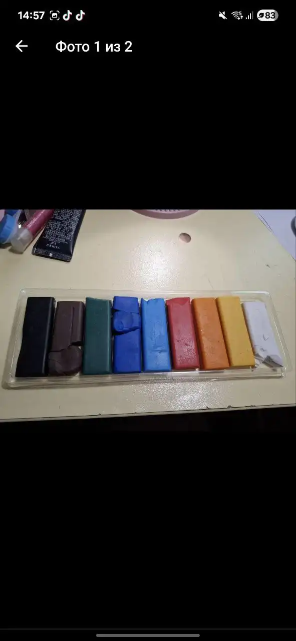 Продажа палетки теней, набора для творчества, тетради, полимерной глины, укулеле и форм для маникюра - Барахолка в Нижневартовск