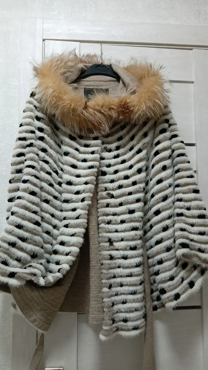 Шубка-пончо из натурального меха - Верхняя одежда (Одежда) в Нижневартовск