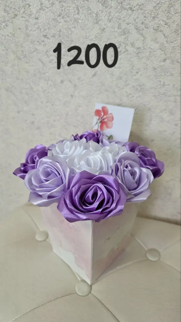 Букеты из атласных лент ручной работы - Рукоделие (Хобби и отдых) в Нижневартовск