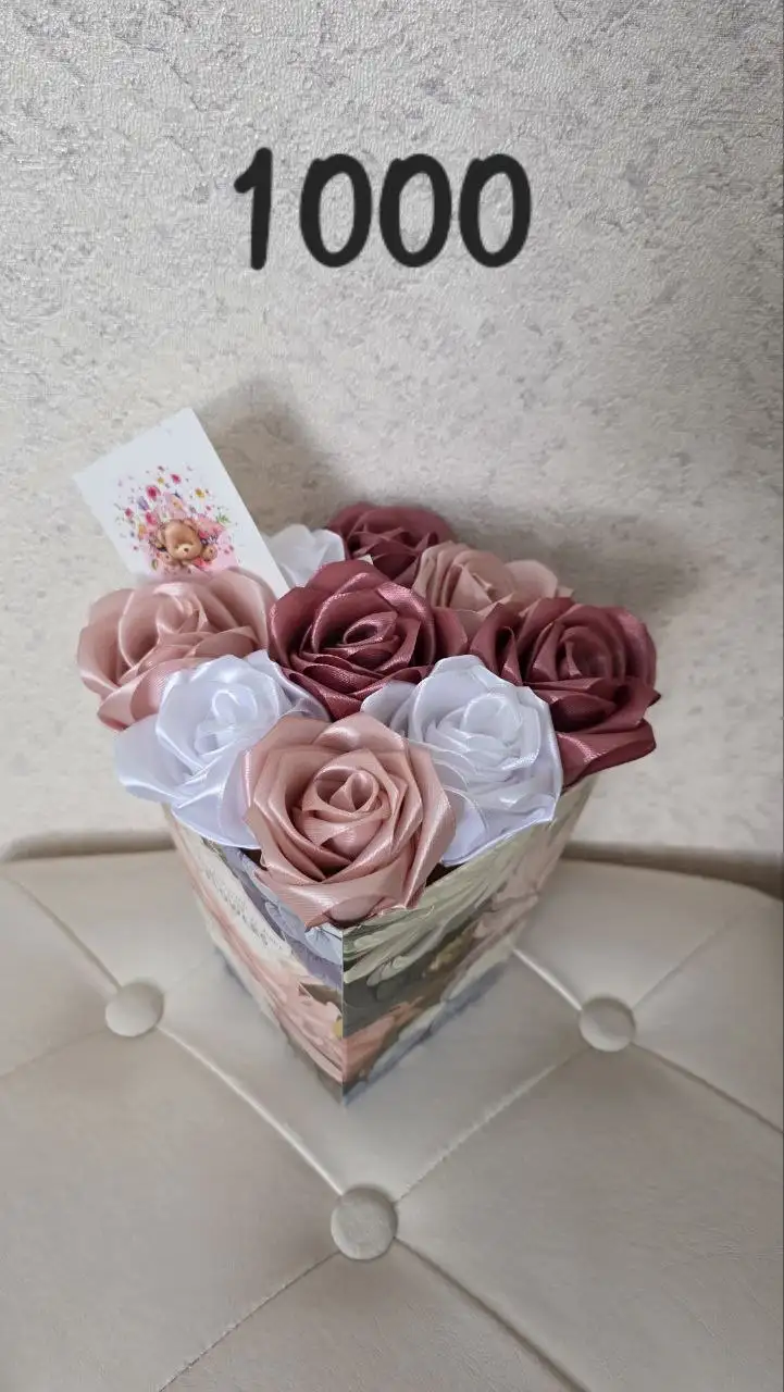 Букеты из атласных лент ручной работы - Рукоделие (Хобби и отдых) в Нижневартовск