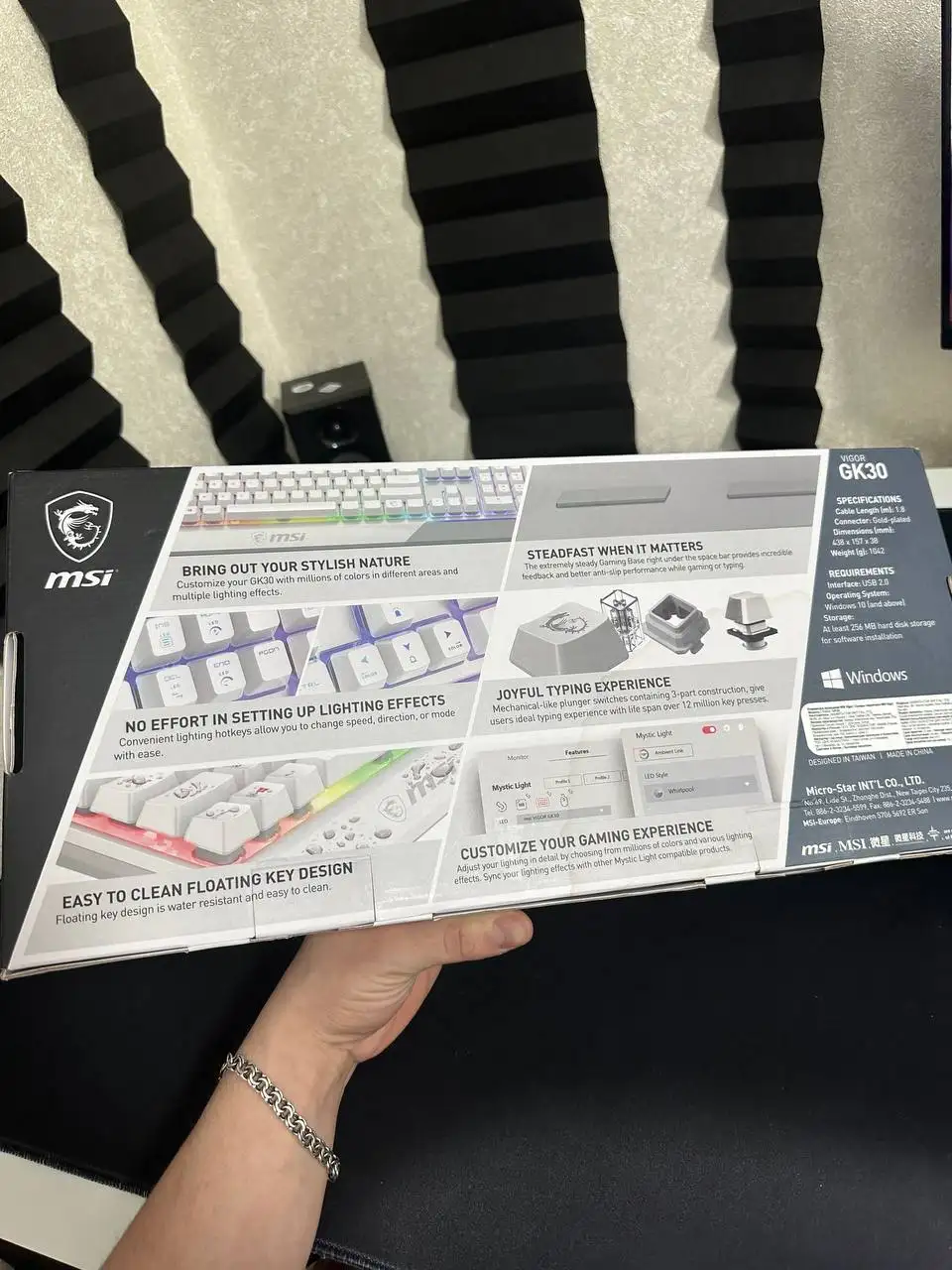 Клавиатура MSI GK30 в идеальном состоянии - Компьютерная периферия (Электроника) в Нижневартовск