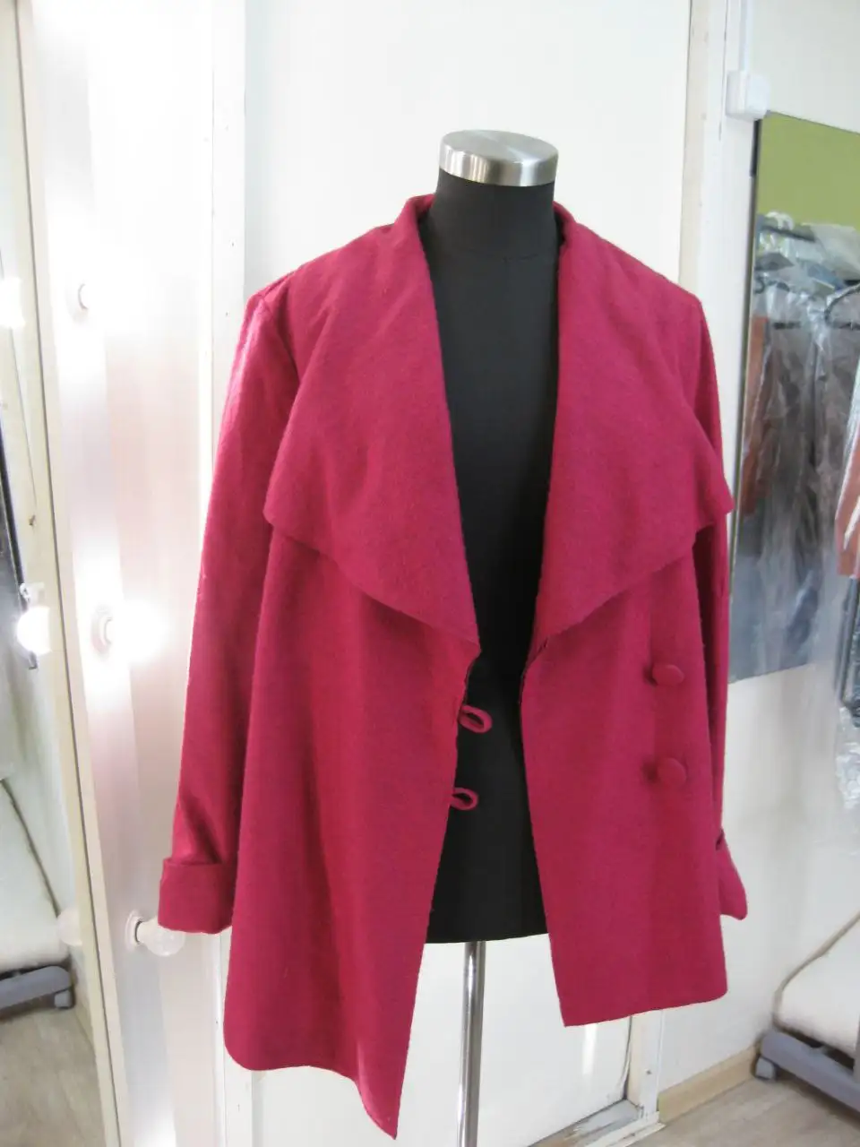 Пиджак фуксия валяная шерсть размер 48/52 - Одежда в Нижневартовск