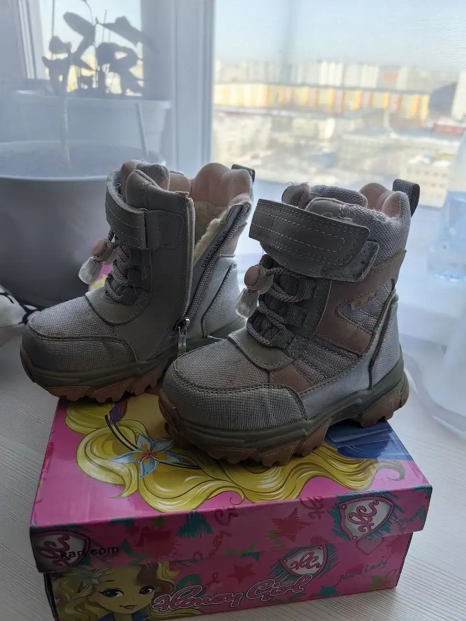 Розовые и серебряные теплые носки - Носки (Одежда) в Нижневартовск