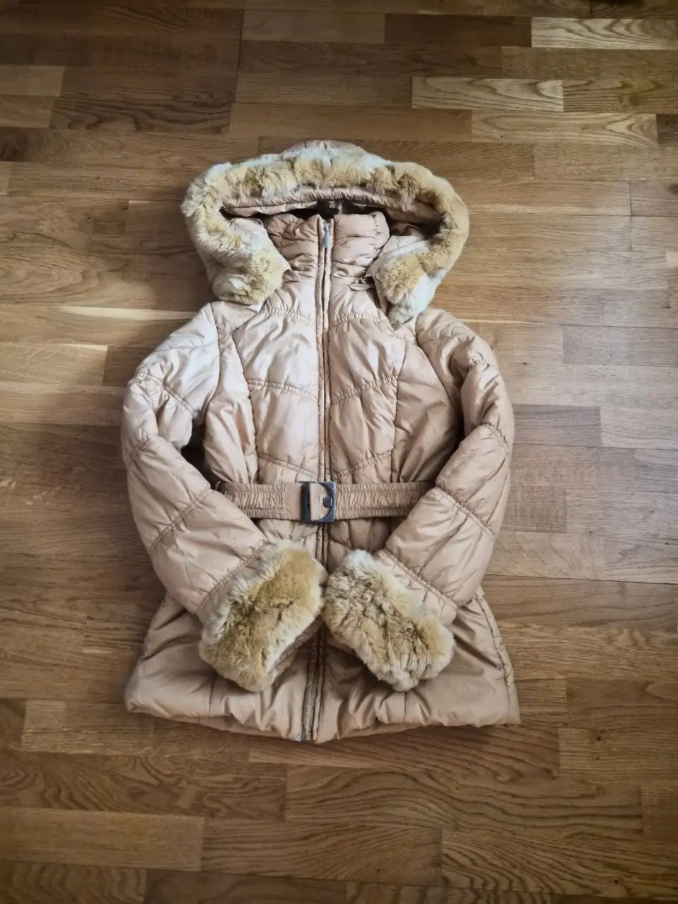 Детская зимняя куртка Grand Prestige горчичного цвета 158 см - Детская одежда (Одежда) в Нижневартовск