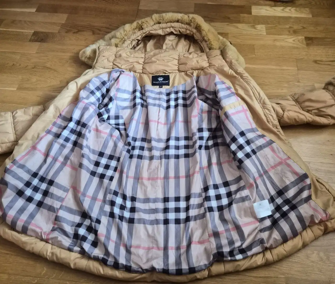 Детская зимняя куртка Grand Prestige горчичного цвета 158 см - Детская одежда (Одежда) в Нижневартовск