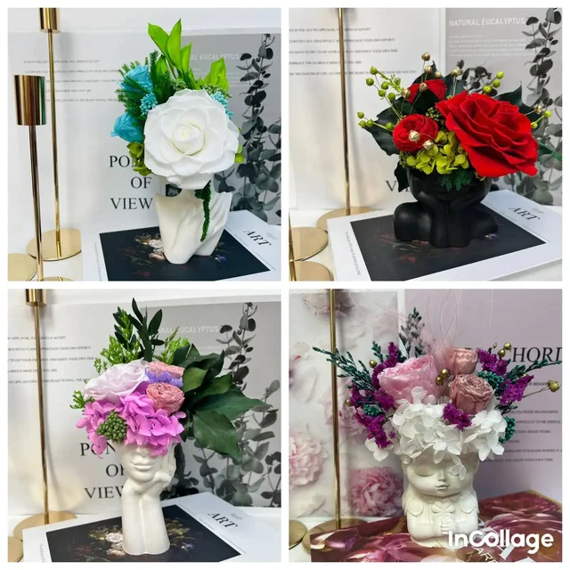 Миниатюрные букетики в гипсовом кашпо - Хобби и отдых в Нижневартовск