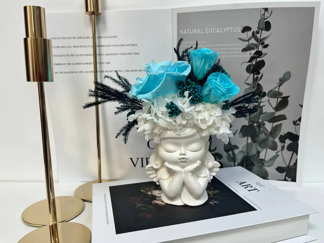 Стильный букет-комплимент в элегантном кашпо - Цветы (Хобби и отдых) в Нижневартовск