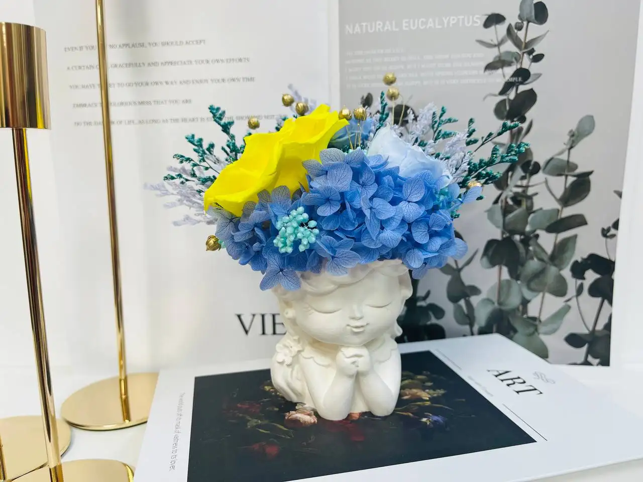 Стильный букет-комплимент в элегантном кашпо - Цветы (Хобби и отдых) в Нижневартовск