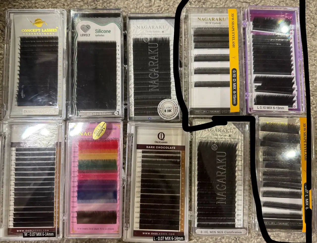 Ресницы для наращивания - набор - Красота и здоровье в Нижневартовск