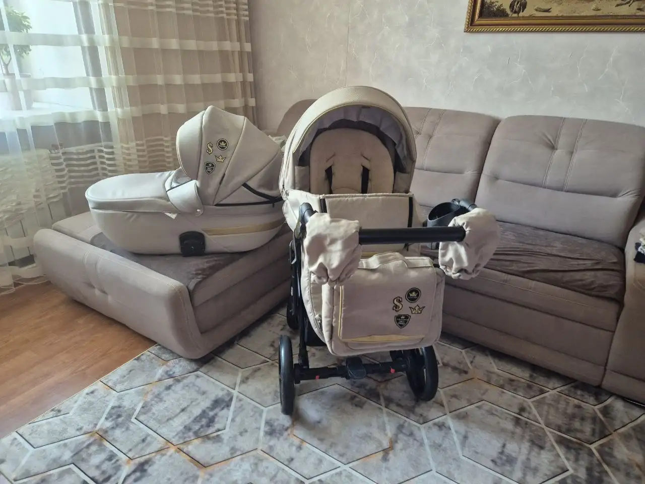 Продам коляску Adamex Cortina Special Edition Deluxe 2 в 1 - Коляски (Товары для детей) в Нижневартовск