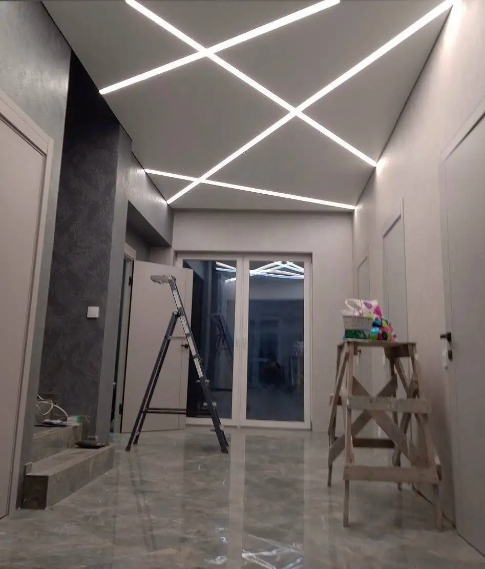 Натяжные потолки под ключ за 1 день от компании Амелия - Ремонт и строительство (Услуги) в Москва