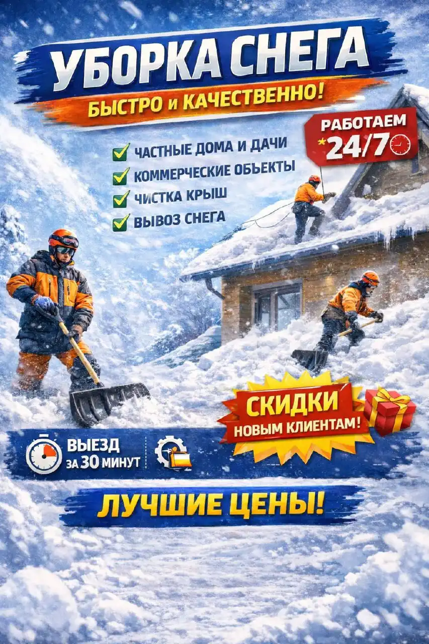 Услуги уборки снега вручную - Бытовые услуги (Услуги) в Саранск