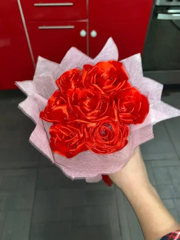 Розы из атласной ленты - частное объявление в Саранск