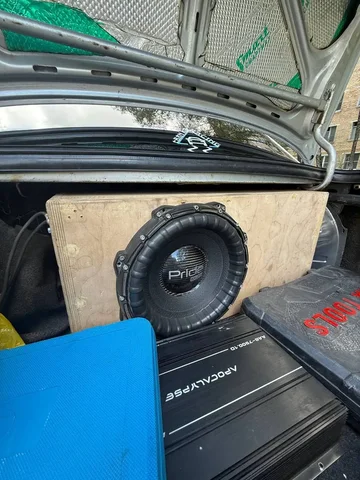 Саб Pride m25 r12 с коробом на трубе - Аудиотехника в Нижний Новгород
