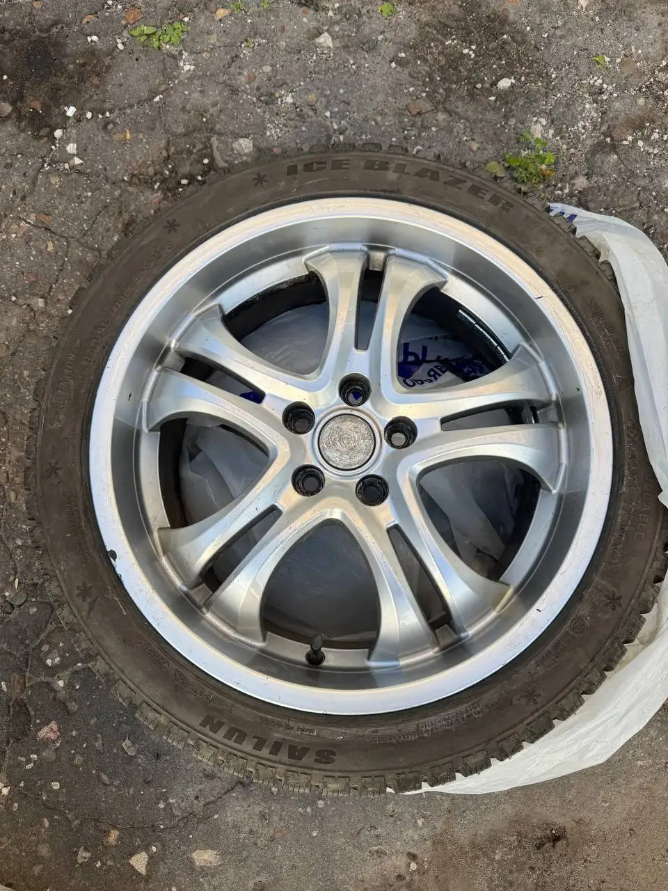 Продам кованые диски R18 5x112 в сборе с зимней резиной - Диски (Авто) в Нижний Новгород