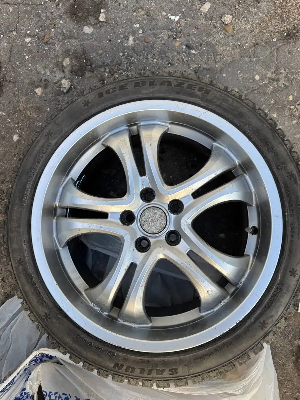 Продам кованые диски R18 5x112 в сборе с зимней резиной - Диски (Авто) в Нижний Новгород