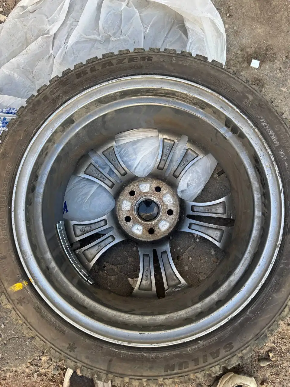 Продам кованые диски R18 5x112 в сборе с зимней резиной - Диски (Авто) в Нижний Новгород