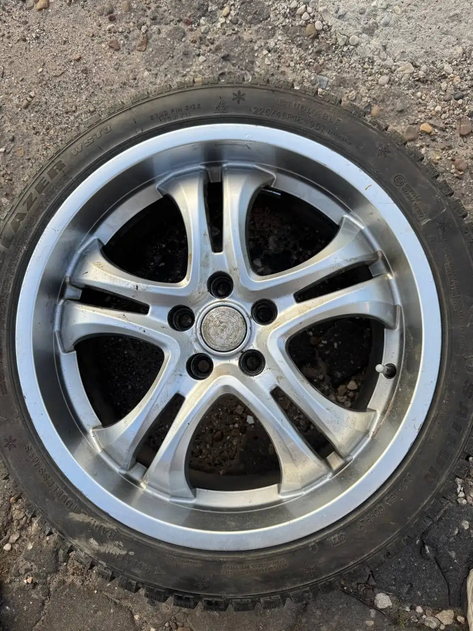 Продам кованые диски R18 5x112 в сборе с зимней резиной - Диски (Авто) в Нижний Новгород