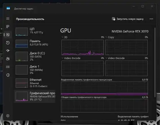 Компьютер AMD Ryzen 7 5700Х с RTX 3070