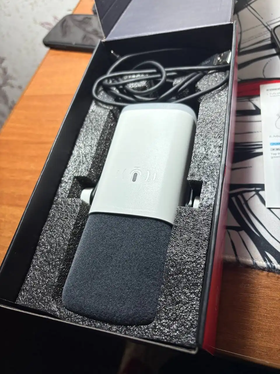 Продажа микрофона Fifine AM8 белого цвета