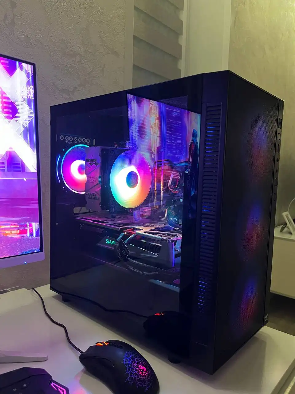 Компьютерные комплектующие Ryzen 5 5600 с видеокартой Sapphire RX 5700 XT - Компьютерные комплектующие (Электроника) в Нижний Новгород