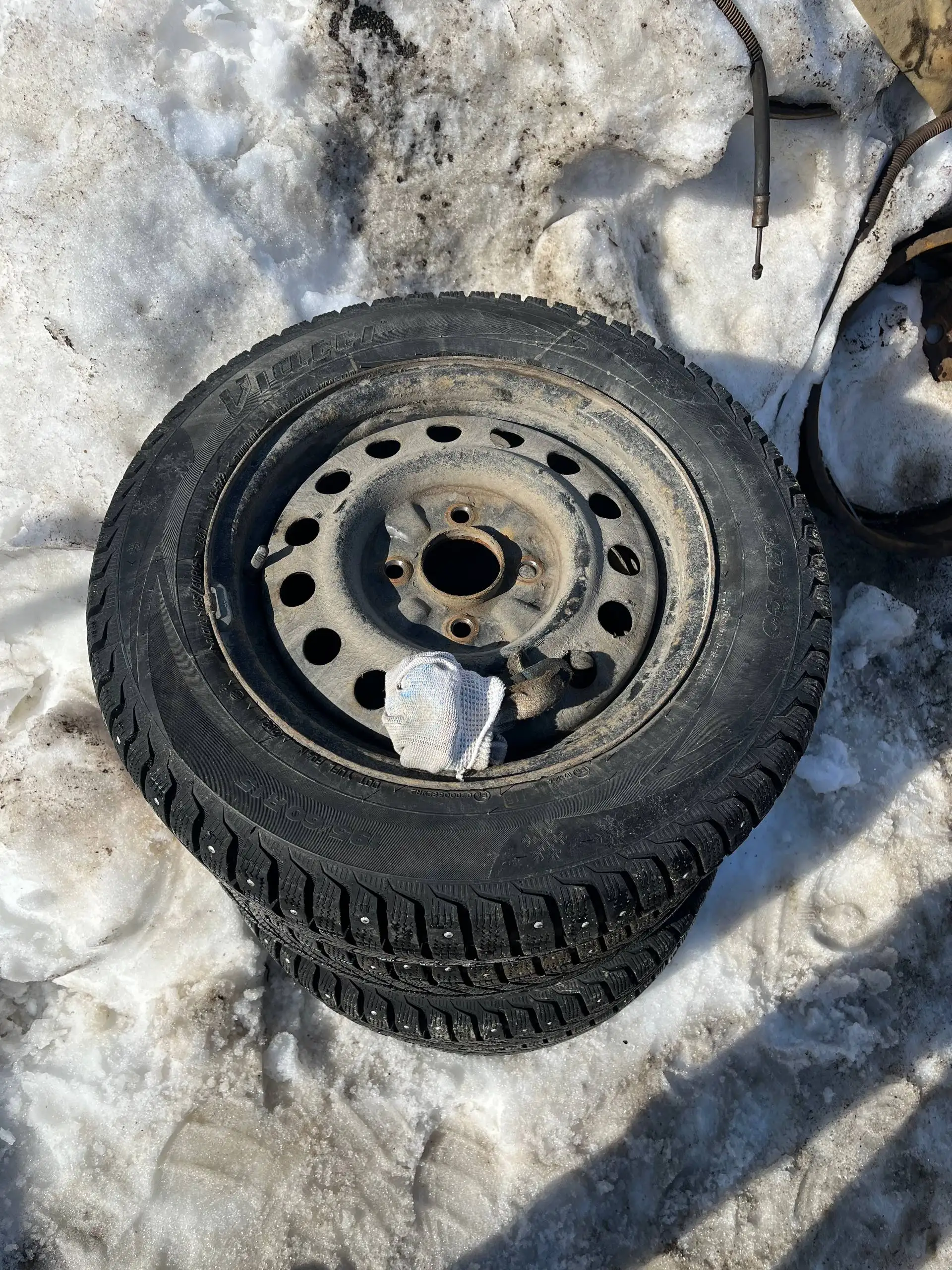 Штампованные диски 4x114.3 с шипами - Диски (Запчасти) в Нижний Новгород