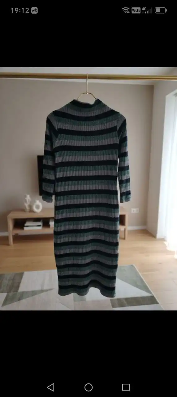 Джинсы Зара и вязаное платье