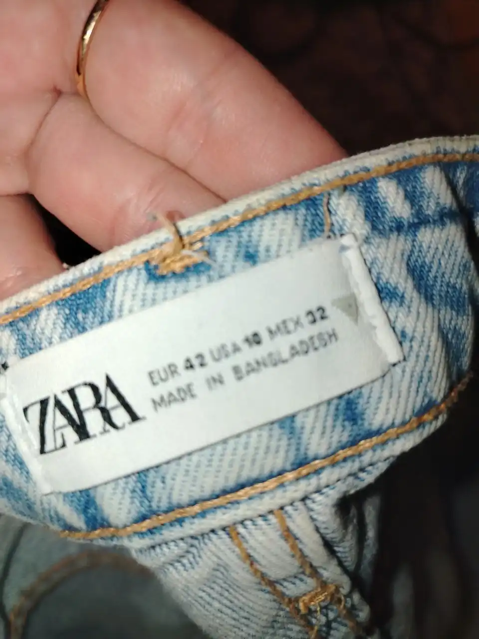 Джинсы Зара и вязаное платье