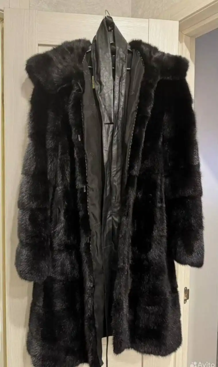 Шуба норка (поперечка) размер 44/46