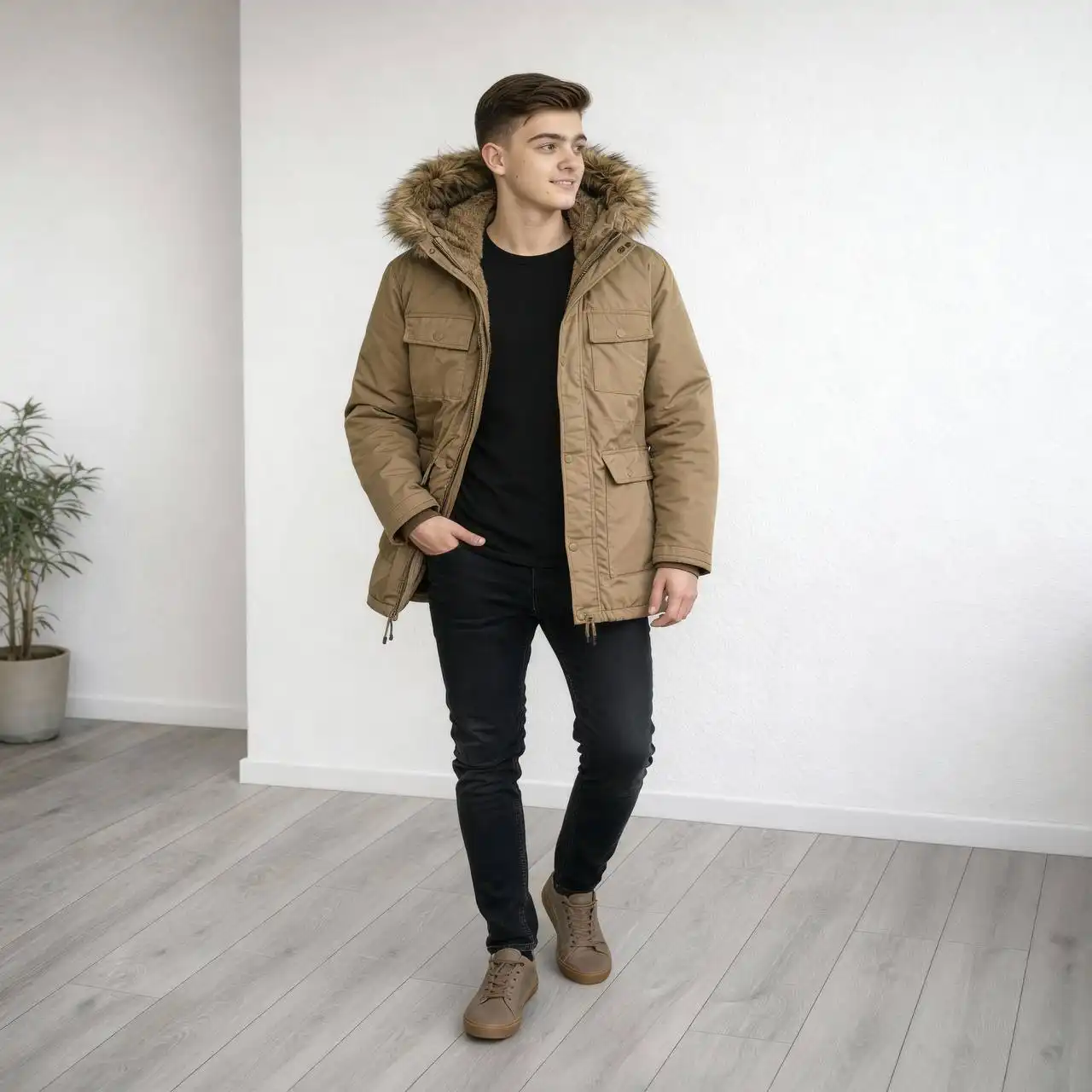 Парка подростковая новая размер 46-48