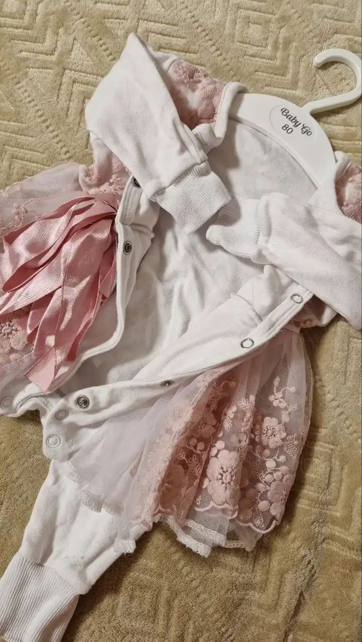 Боди-платье и чепчик для крещения - Детская одежда (Одежда) в Химки