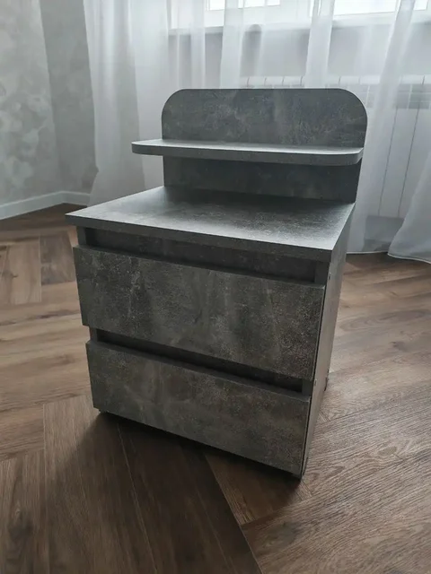 Тумба прикроватная серая с ящиками и полкой - частное объявление в Новые Химки