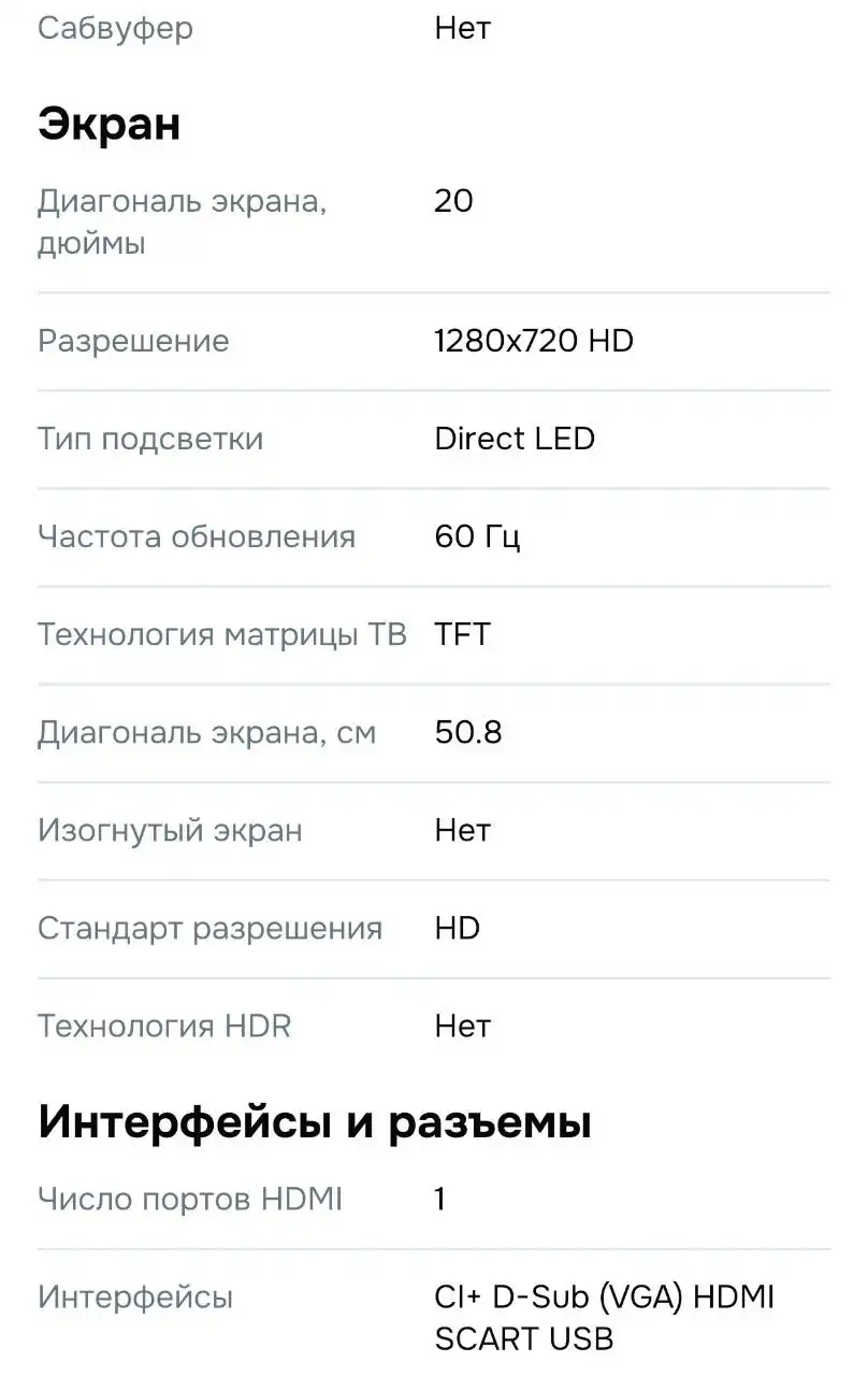 Телевизор Asano 20LH1010T 20 дюймов - Телевизоры (Электроника) в Химки