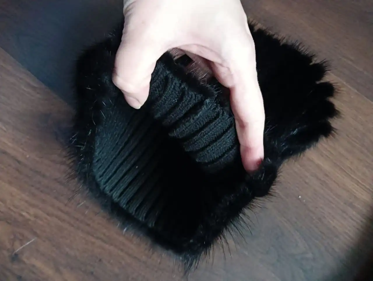 Шапка норковая на вязаной основе - Головные уборы (Одежда) в Химки