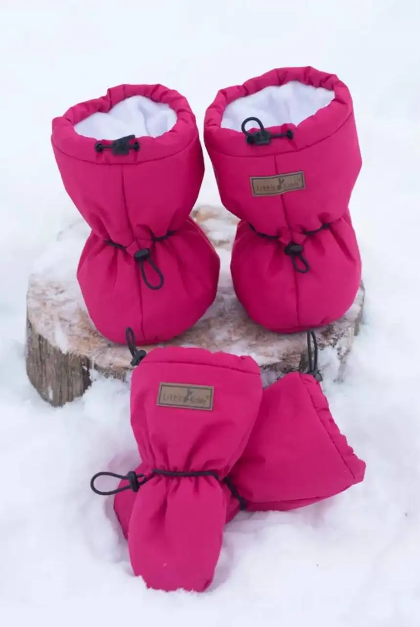 Зимние пинетки и варежки для новорождённых 6-18 мес - Одежда для новорождённых (Товары для детей) в Химки