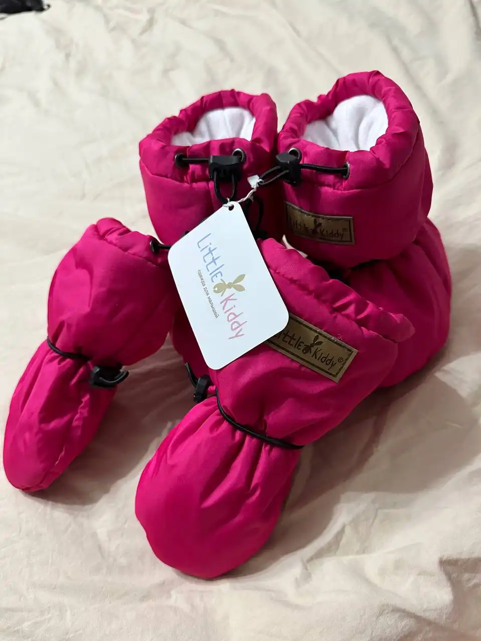 Зимние пинетки и варежки для новорождённых 6-18 мес - Одежда для новорождённых (Товары для детей) в Химки